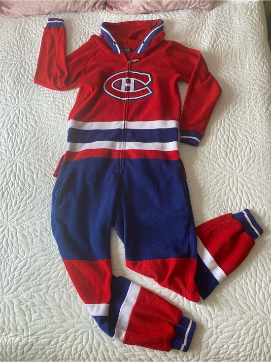 NHL Other - Montreal Canadiens Fleece One-Piece Pajama Suit | Hockey Socky